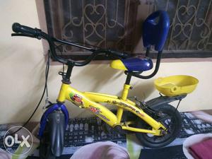 Toddler's Yellow And Blue Bicycle