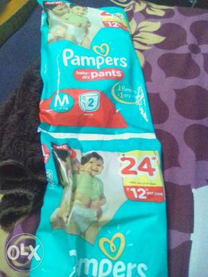 Two Pampers Baby Dry Pants Diaper Packs