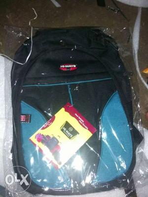Blue And Black Backpack Pack