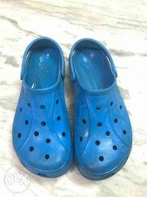 Blue Crocs Rubber Clogs
