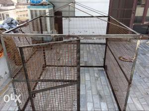 Brown Steel Animal Cage