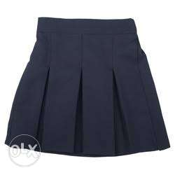 Dark navy blue school skirt