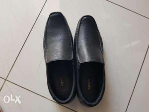 EGOSS Black Easy Slip-On Formal Leather Shoes (New)