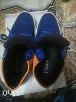 Finax brand orange and blue 9 no size very nice