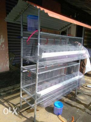 Fully finished hi tech poultry cages.