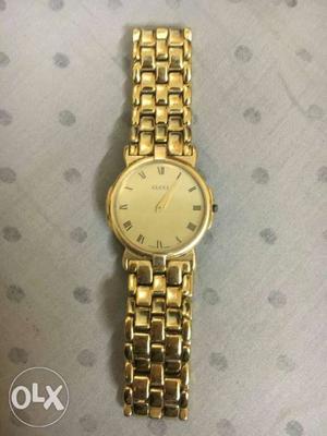 GUCCI Gold Plated M watch