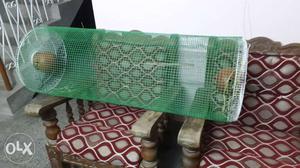 Green Plastic Birdcage