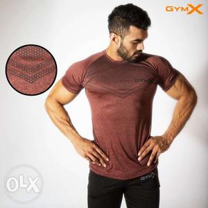 Men's Brown GymX Shirt