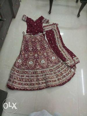 Only once worn bridal lenga v cheap if interested