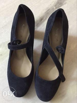 Pair Of Women's Blue suade marks and spencer