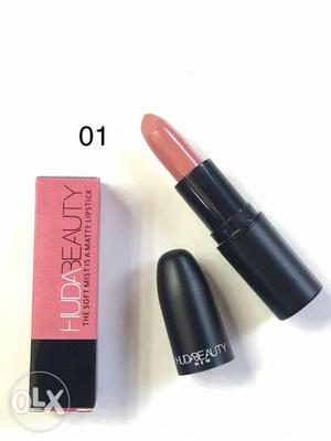 Pink Huda Beauty Lipstick With Box