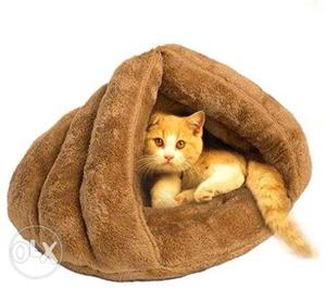 Soft and comfy bed for cats and small or medium sized dogs.