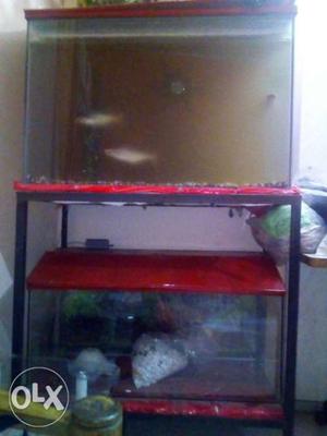 Two big fish tank with accessary very good
