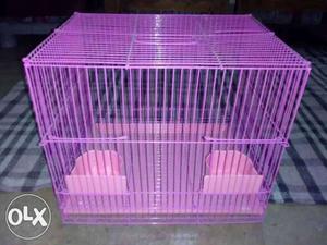 Unused pink colour cage.