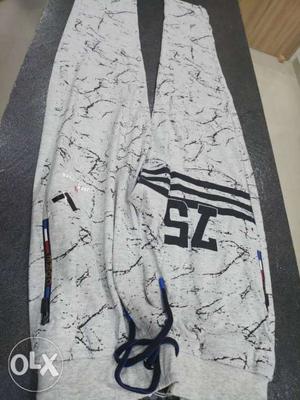 White And Black Camouflage Pants
