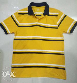 Yellow And Black Polo Shirt