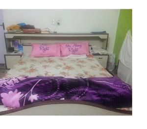 double bed for sale with side storage and mattress Hyderabad