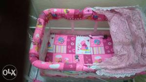 Baby Cradle in pink colour