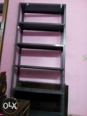 Black Metal 6-shelf Rack