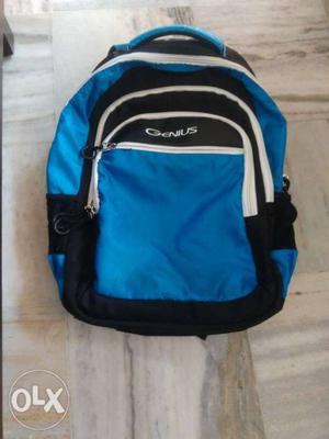 Blue And Black Genius Backpack