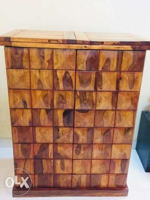 Brand new sheesham wood bar cabinet for sale.