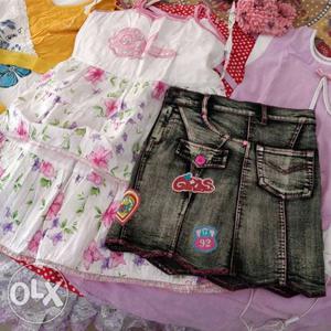 Cotton dresses,skirts, Jeans,tops,party Wears for girls