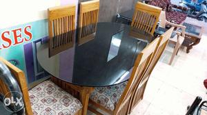 EMI schemes Teak wood 6 seater dining table
