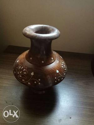 Hand Painted -Hand crafted wooden vase