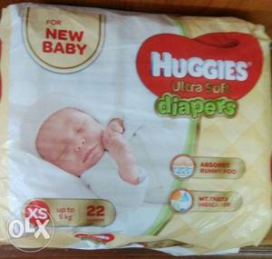 Huggies Ultra Soft Diapers. New Seal pack.Mrp Rs 315