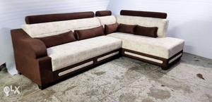 L shape sofa(ex.centre table) per seat 40 density foam
