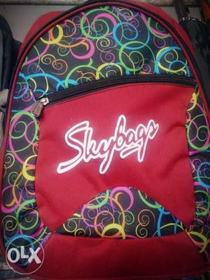 Multicolored Backpack, School Bag, College Bag
