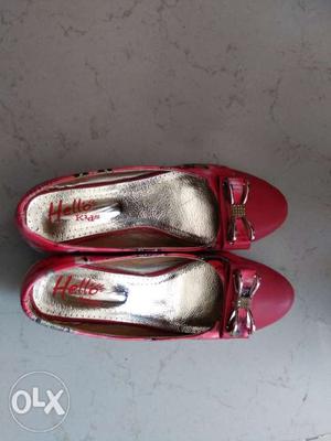 One pair red bellies for girls, 32 size, kid of