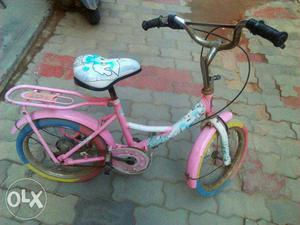 Pink And White Bicycle