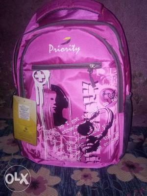 Pink Priority Backpack
