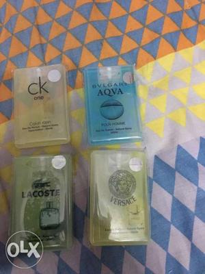 Pocket perfume branded four for 500 two for 250
