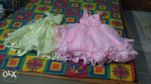 Three Frocks for nearby 2 years Baby only one