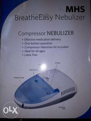 White And Blue MHS Breathe Easy Nebulizer Box