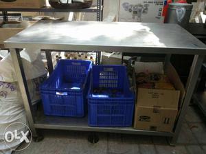Work Table size 60x24x34 new condition stainless