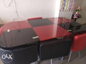 Black And Red dining table