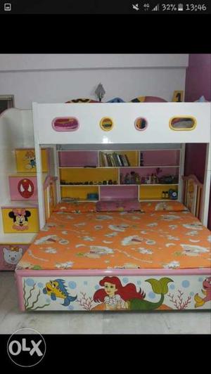 Bunk bed adjustable to single bed also market price 
