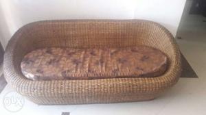 Cane Sofa 3 Seater Plus 2 Chair With Center Table