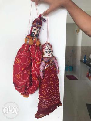 Decorative dolls which can be used at weddings,