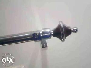 Gray Stainless Steel Curtain Rod