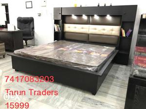 High quality led double bed !mattress not