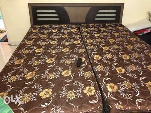 King size bed without matress, box type