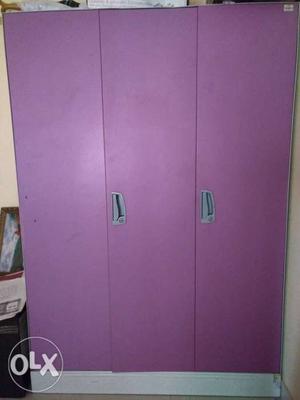 Purple Godrej Steel Wardrobe