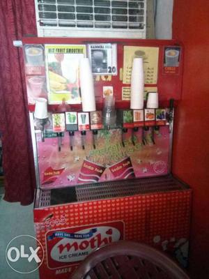 Red And White Soda Fountain