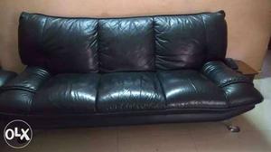 THis is black, posh looking leather sofa's with