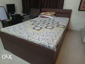 Wooden bed without mattress for sale at Rs /-