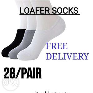 2 pair of new Loafer And Ankle Length Socks (28 rs. per